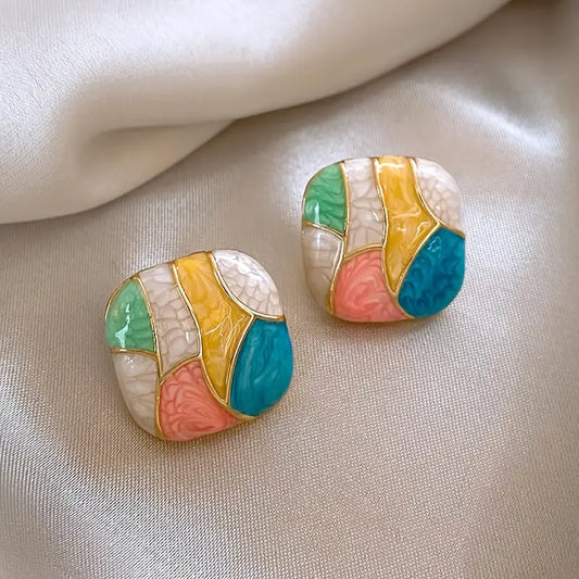 Koreanb Korean Luxurious Multicolor Stud Earring3