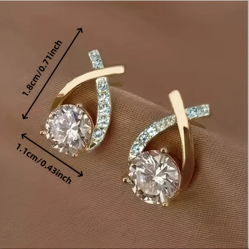 korean luxurious Beautiful Dimond Earring