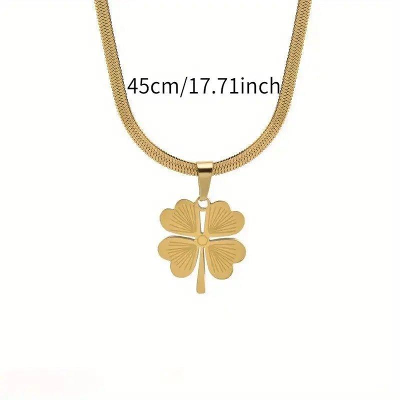 Korean Premium Flower Pendant Necklace - Shine