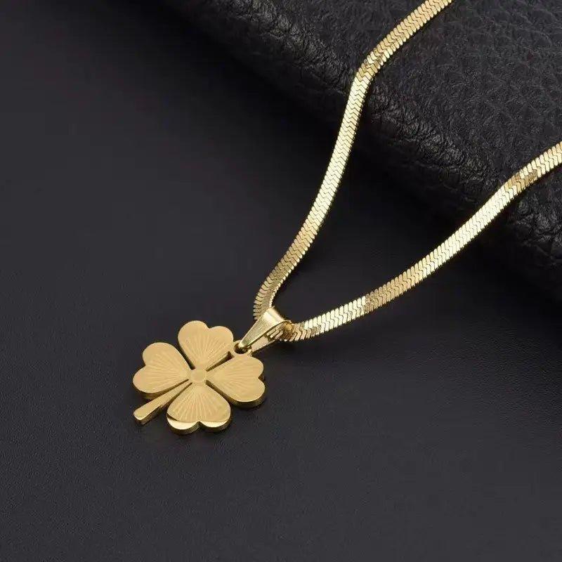 Korean Premium Flower Pendant Necklace - Shine