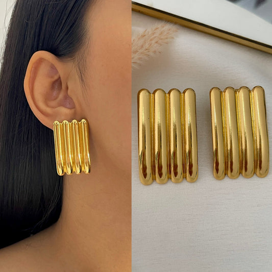 Luxurious Anti-Tarnish Gold Plated Beautiful Earring