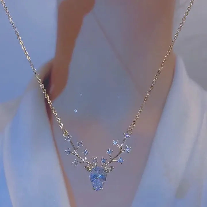 korean luxurious diamond stone gold pendant