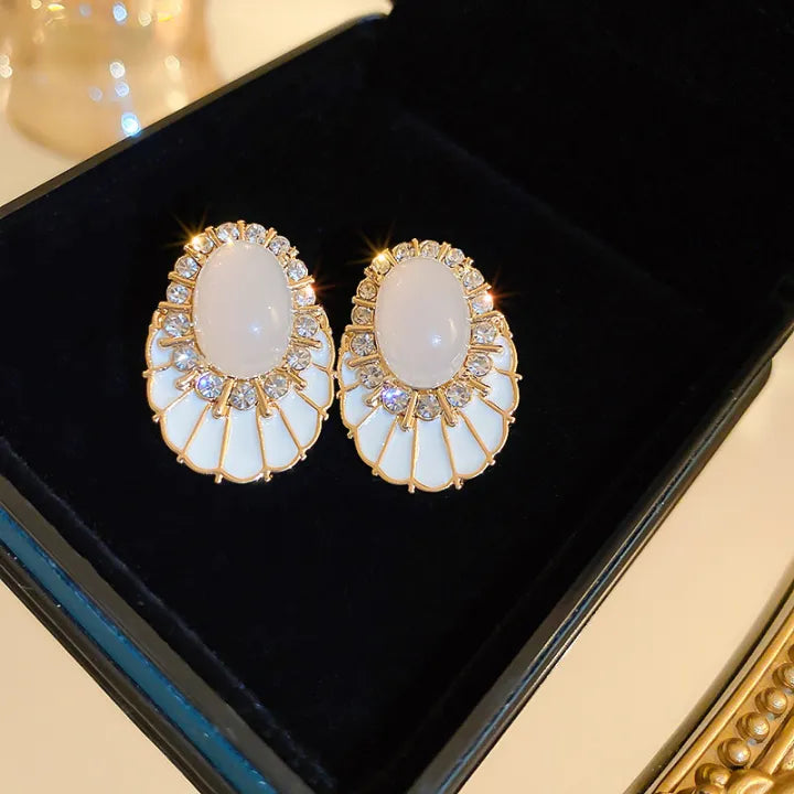 Korean Luxurious Zirconia Stud Earring