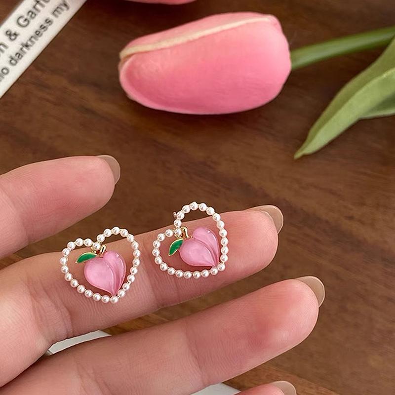 Korean beautiful peal pink Earring