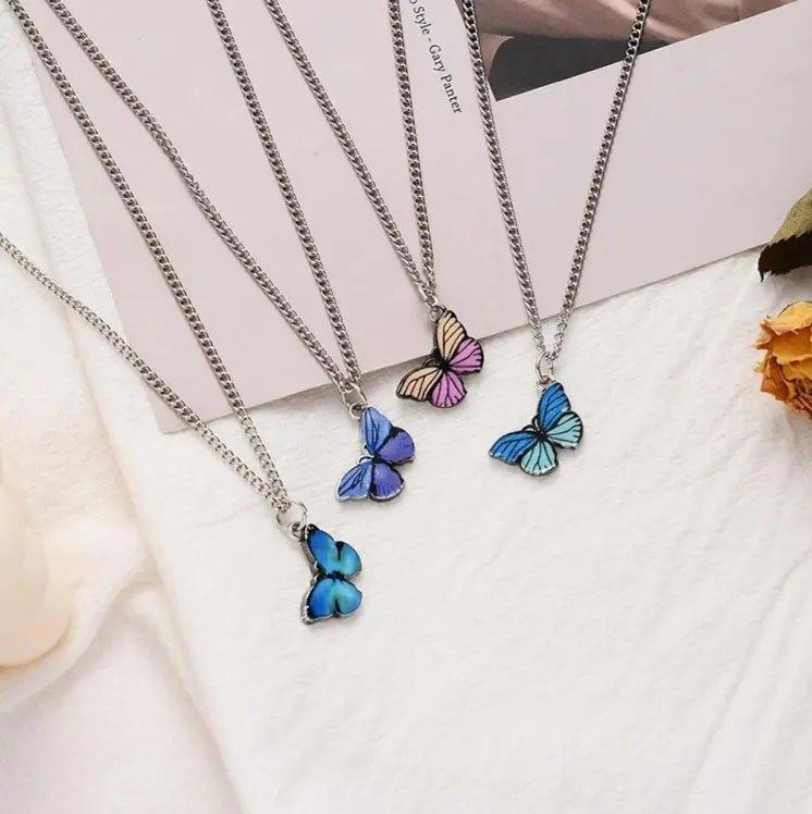 Butterfly Necklace Pendant for Women Pendant Women's Necklaces Silver - Shineshe