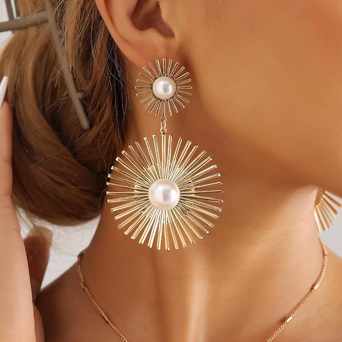 Korean Anti Tarnish Premium Gold Drop Earring