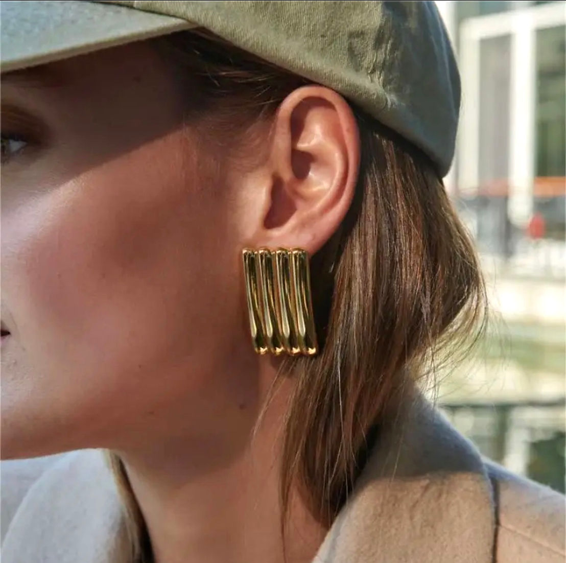 Luxurious Anti-Tarnish Gold Plated Beautiful Earring