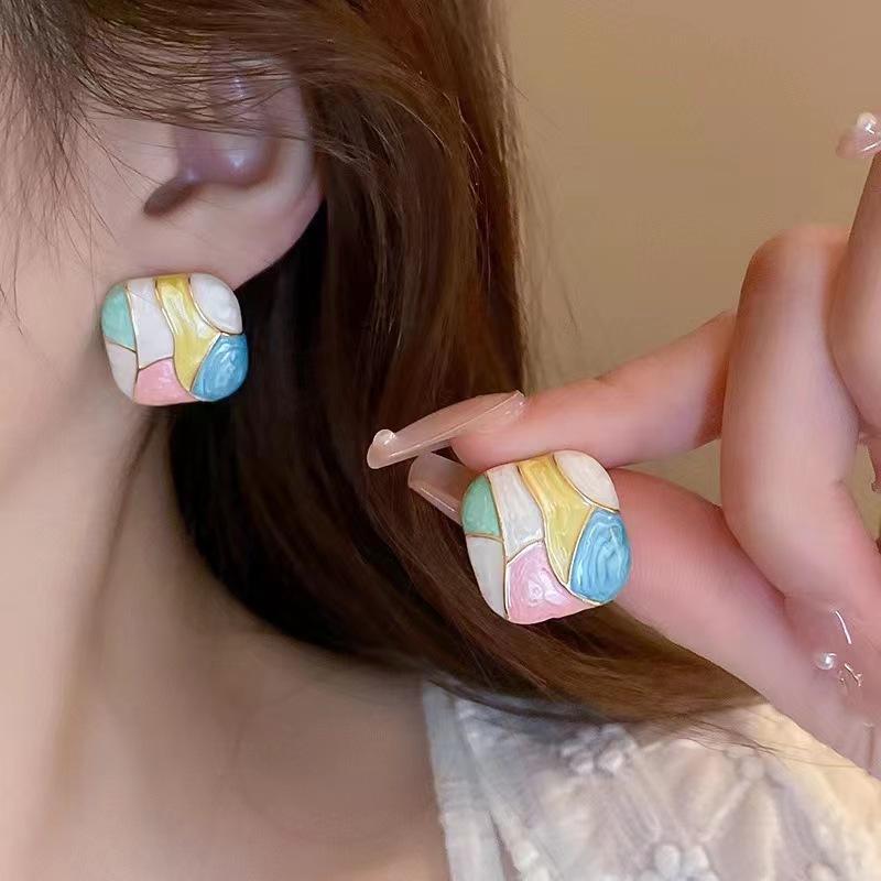 Koreanb Korean Luxurious Multicolor Stud Earring3