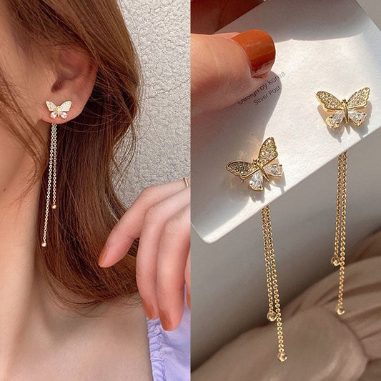 Korean Butterfly Cute Earring Gold
