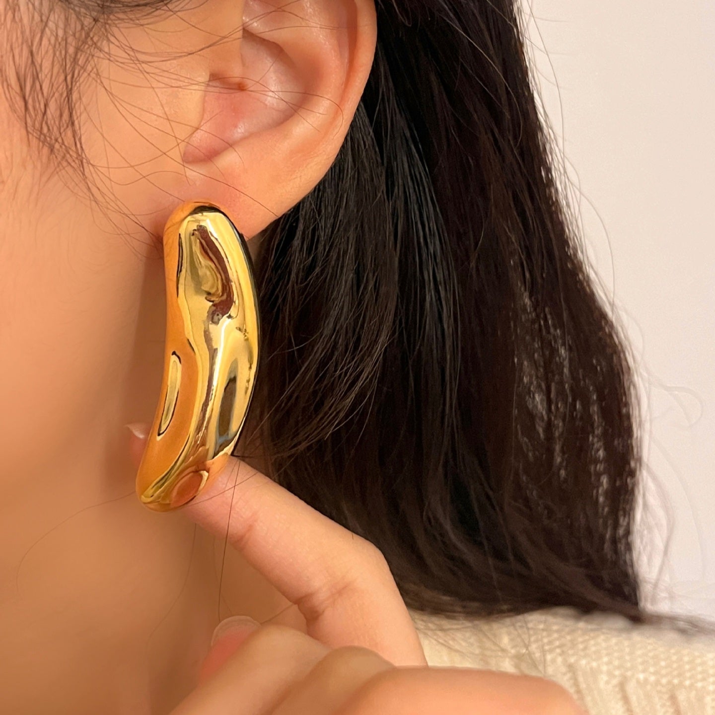 18k Gold Anti-Tarnish beautiful Earring for women