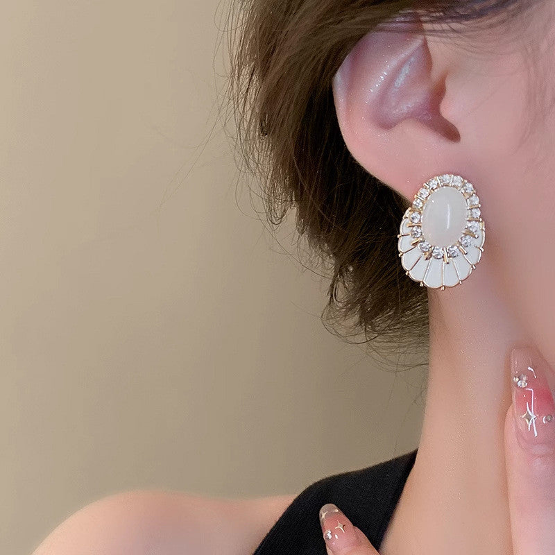 Korean Luxurious Zirconia Stud Earring