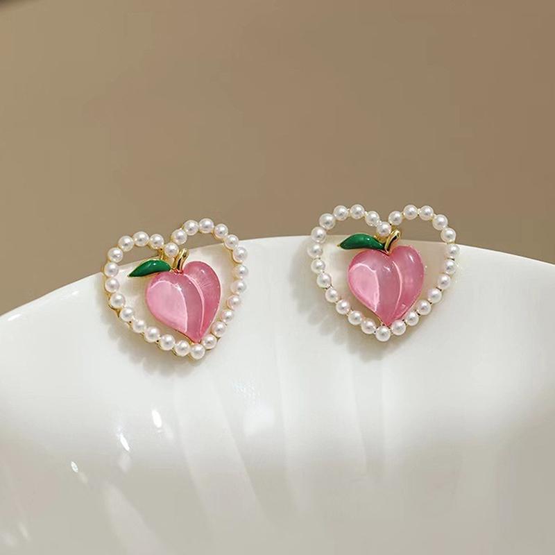 Korean beautiful peal pink Earring