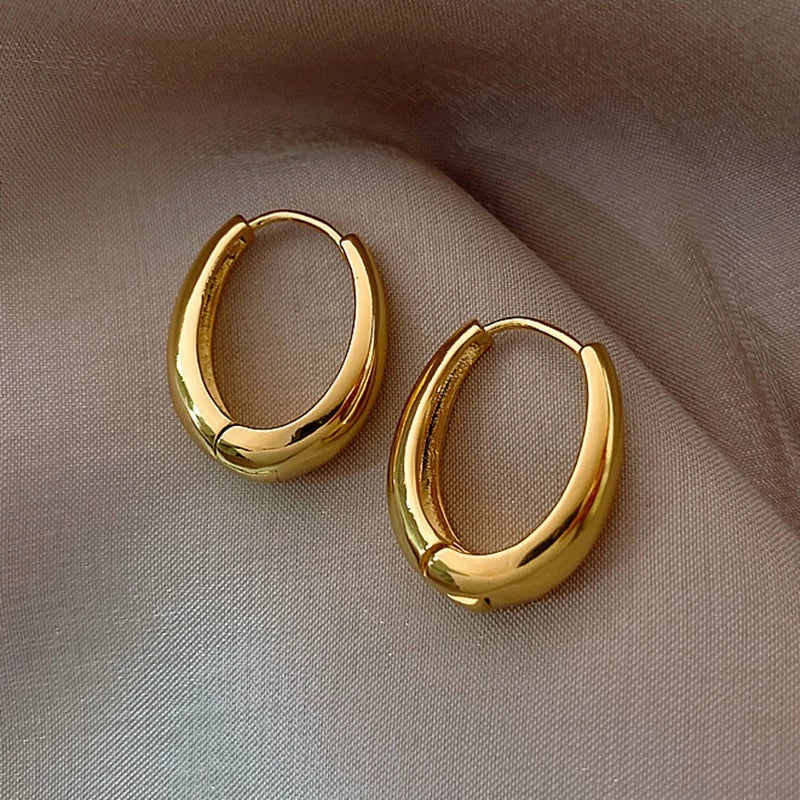 korean anti Tarnish gold earring