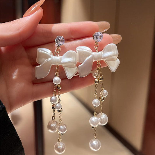 Luxury Women'S Long Pearl Elegant Aesthetic Korean Tassel Earring3