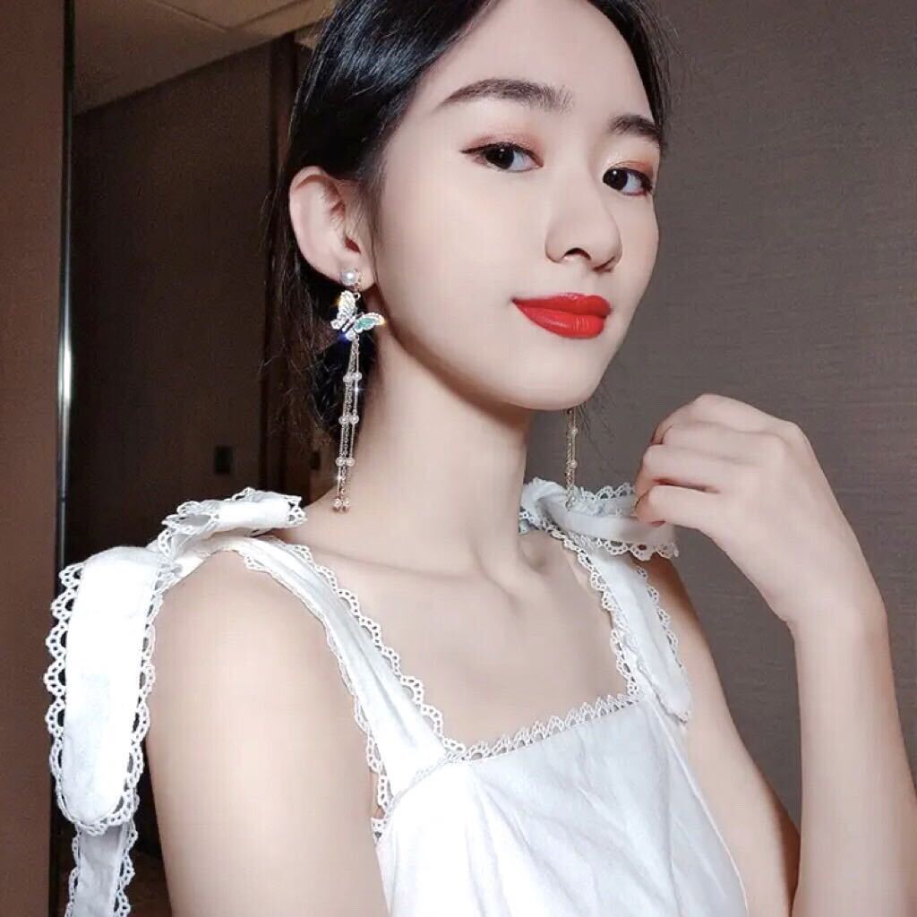 Korean Butterfly Luxurious Pearl Drop Earring